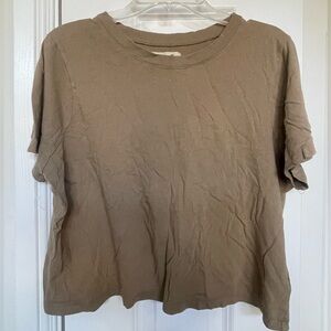 Madewell Brown Women’s Cropped Tee